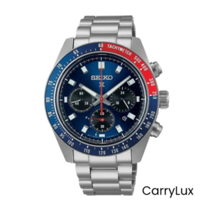 Seiko Prospex Speedtimer Solar Blue Dial Pepsi Bezel Men's Watch- SSC913P1