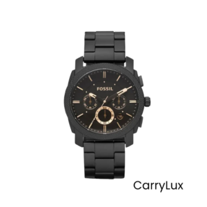 Fossil Machine Mid-Size Chronograph Black Dial Men's Watch- FS4682