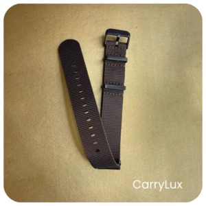 Nylon 22mm Dark Brown Premium Quality Watch Strap
