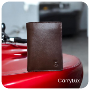 Dark Brown Leather Premium Biker Wallet