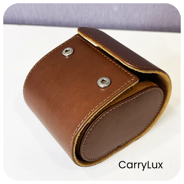 Premium Quality Imported Leather Travel Watch Box 1 Slots - Image 2