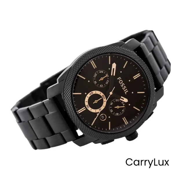 Fossil Machine Mid-Size Chronograph Black Dial Men's Watch- FS4682 - Image 4