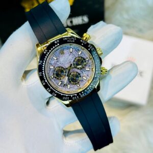 Premium Quality Racing Chronograph Belt Spider Gold Black Watches