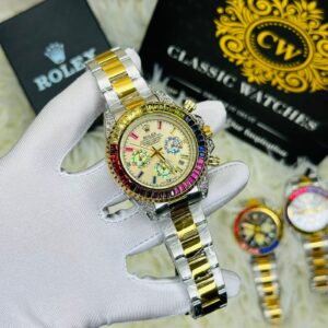 Premium Quality Rainbow Golden Watches