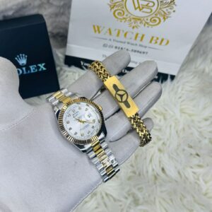 premium Quality watch & Bracelet T Carry White