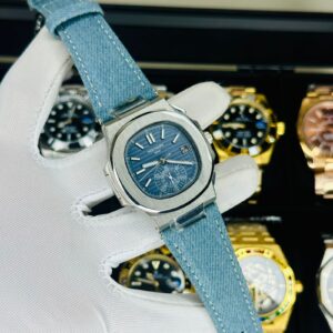 The Elite Horizon Men's Luxury Chronograph Denim Edition
